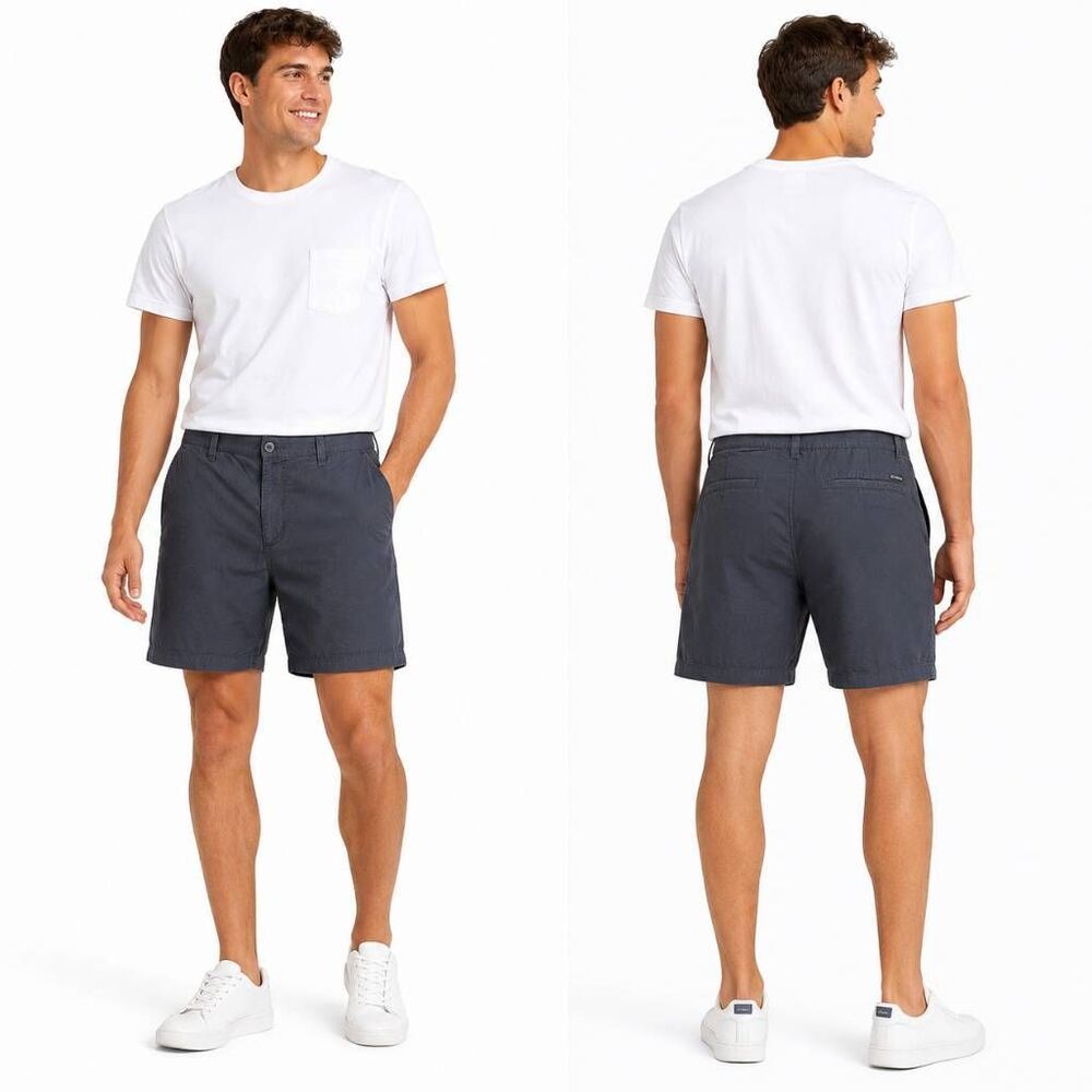 Columbia Men's Gray Cotton Chino Shorts Size 36